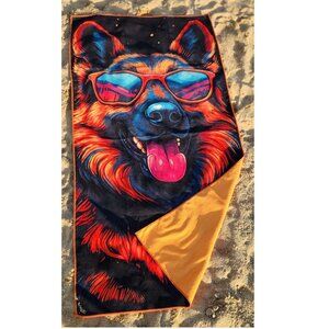 German Shepherd Beach Towel